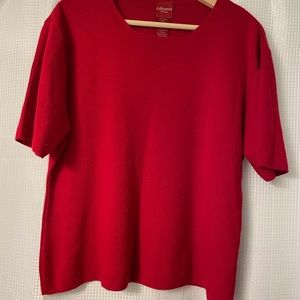 Red Knit Tee